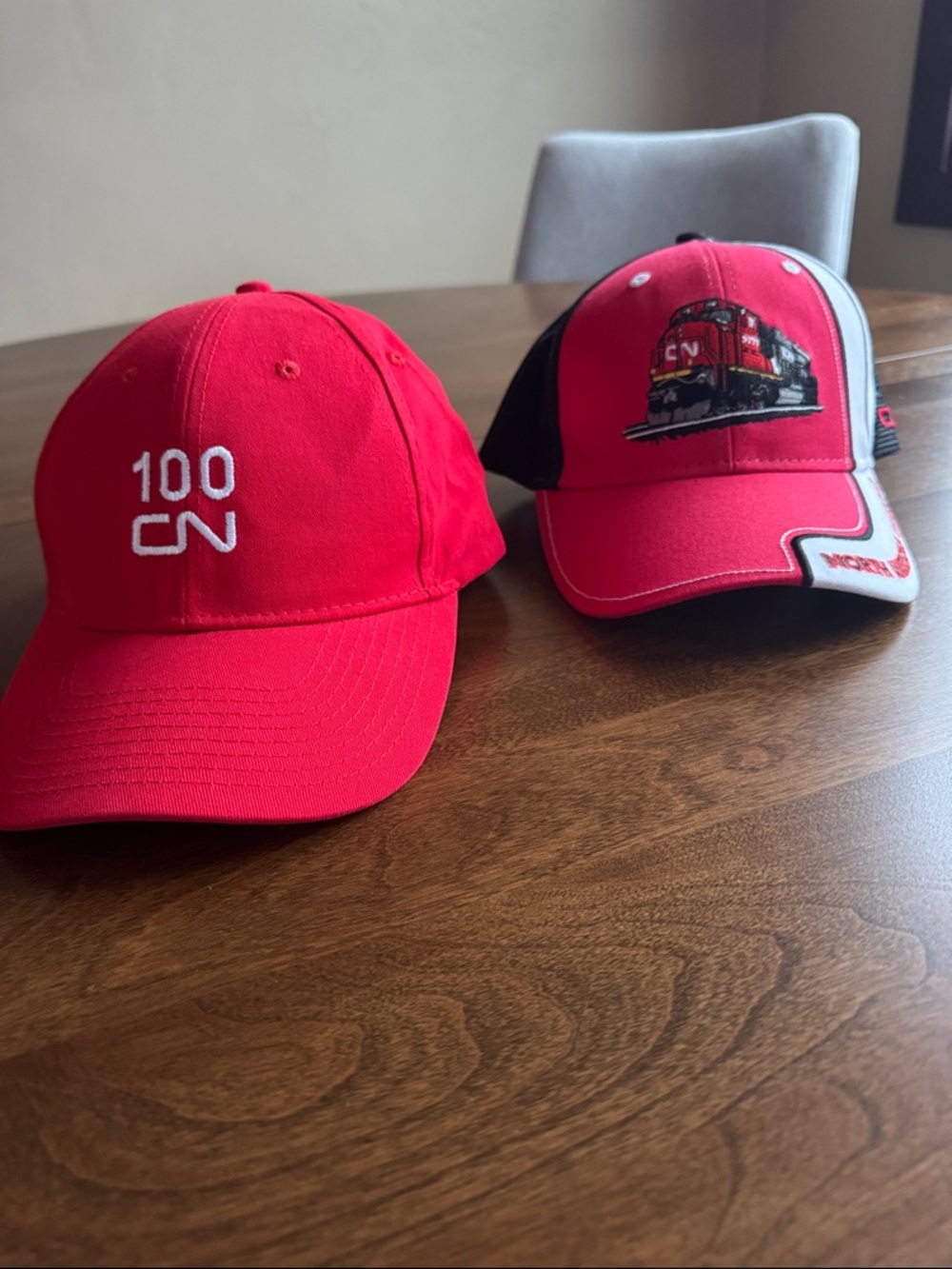 Set of 2 CN Railroad hats-new